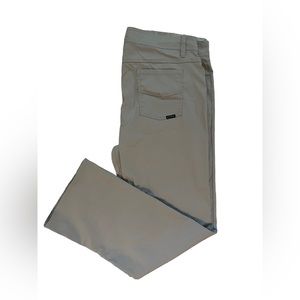 Prana Mens Hiking Pants Outdoors Adventure Cargo Tan Size 40